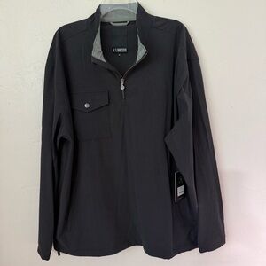 NWT Linksoul 1/4 Zip pullover windbreaker jacket zip pockets drawstring hem XL